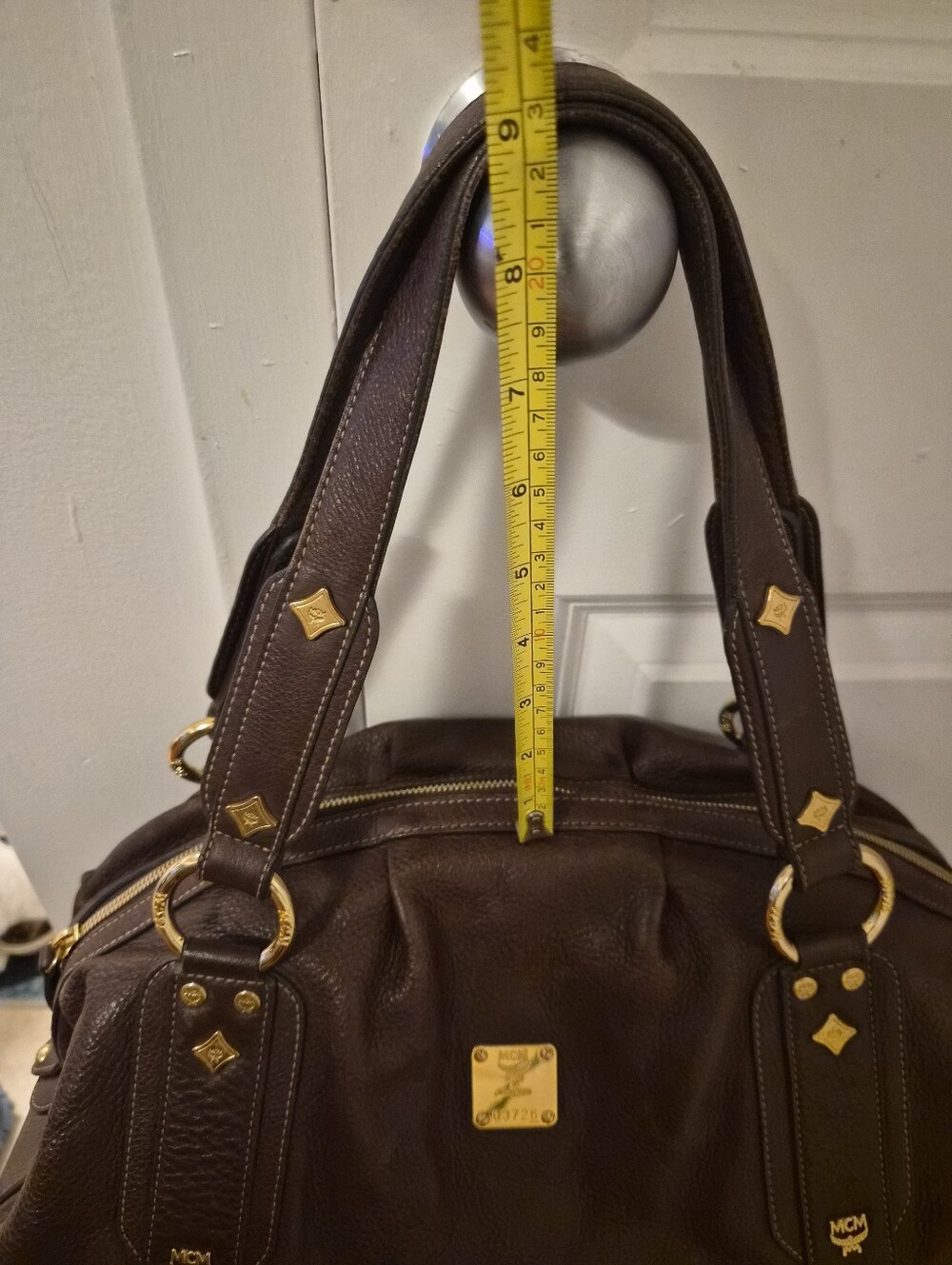 MCM Brown Leather Tote Bag with Gold Hardware - Picture 16 of 16